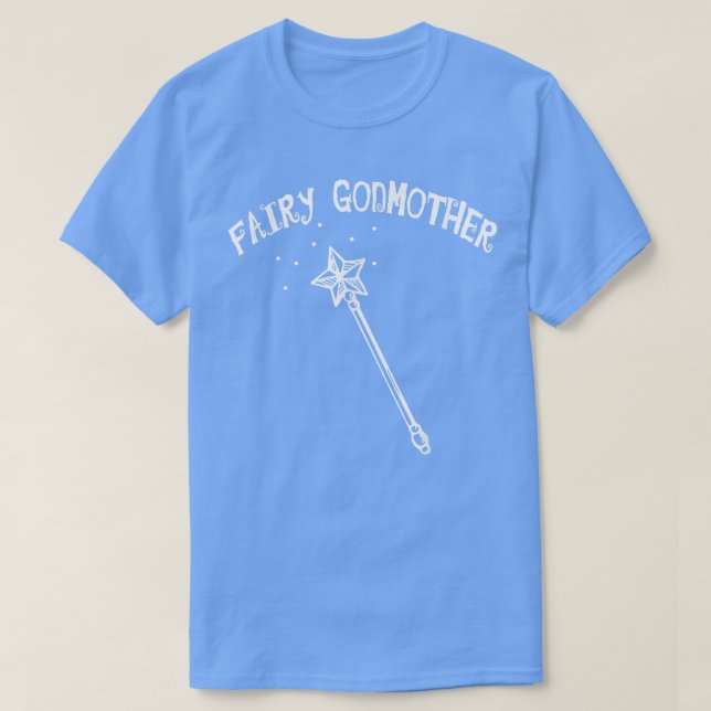 Roligt Fairy Godmor Fantasy Skriv ut T shirt (Design framsida)