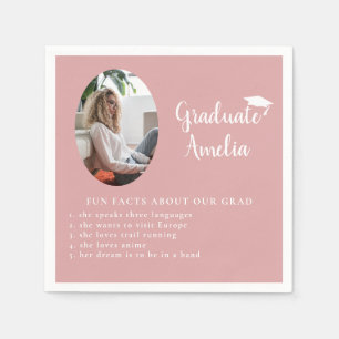 Roligt Fakt om Student Rosa Photo Studenten Pappersservett