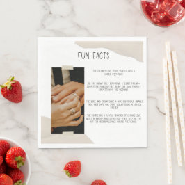 roligt fakta enkel bröllop napkin pappersservett