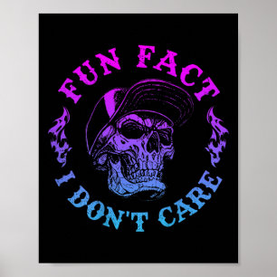 roligt Fakta I Dont Care, Lättare Sar Poster