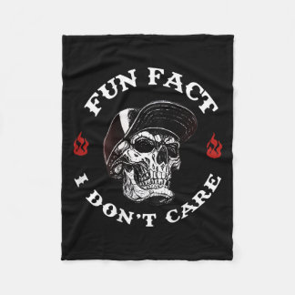 roligt Fakta I Dont Funny Skeleton Sayi Fleecefilt