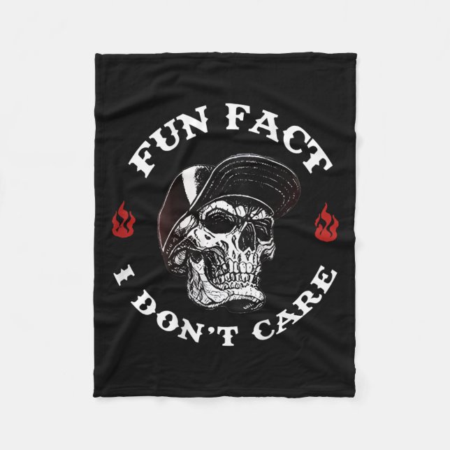 roligt Fakta I Dont Funny Skeleton Sayi Fleecefilt (Framsidan)