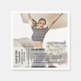 Roligt-fakta kände du till studenten fotomodern pappersservett