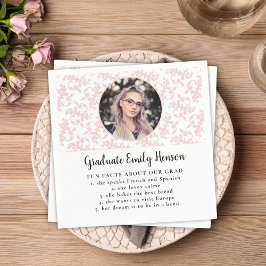 Roligt Fakta Rosa Rococo Student Photo Studenten N Pappersservett