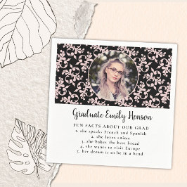 Roligt Fakta Rosa Rococo Student Photo Studenten Pappersservett