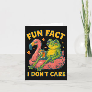 Roligt Faktor I vårdar inte Frog Flamingo Sarkasti Kort