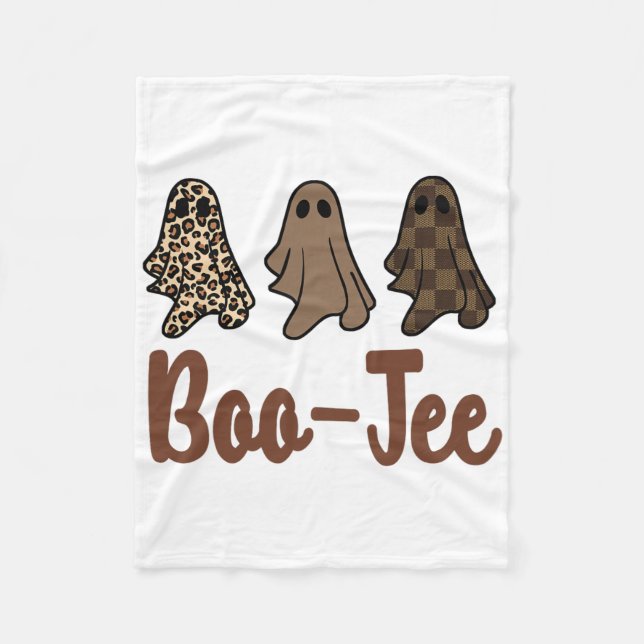 Roligt Fall Halloween Ghost Boujee Boo-jee Spooky  Fleecefilt (Framsidan)