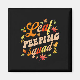 Roligt Fall Season Löv Peeper Löv Peeping Squad Magnet