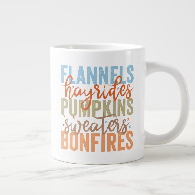 Roligt Fall Vibes Jumbo Mugg (Höger)