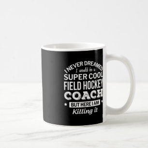 Roligt Fält Hockey Coach Gift Kaffemugg
