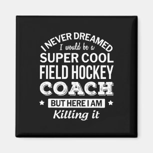 Roligt Fält Hockey Coach Gift Magnet