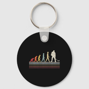 Roligt Fält Hockey Evolution of Man Sport Retro Vi Nyckelring