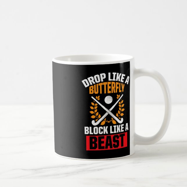 Roligt Fält Hockey-fall som ett fjärilblock som Kaffemugg (Höger)