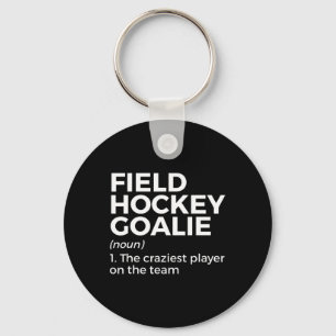 Roligt Fält Hockey Goalie Definition Manar Women Nyckelring