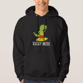 Roligt familjesommarlov med söta dinosaurier hoodie