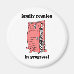 Roligt familjmöte magnet