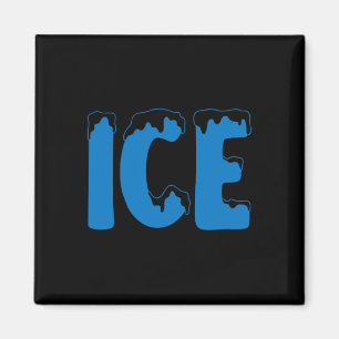 Roligt Family Halloween Costume Ice och Ba Magnet