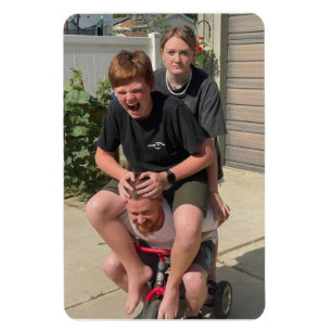 Roligt Family på en resa Magnet