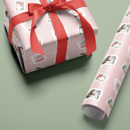 Roligt Family Photos jul Postage Frimärke Collage Presentpapper