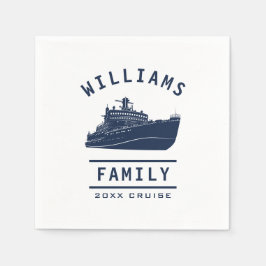 Roligt Family Reunion Sommaravacation Sea Cruise F Pappersservett