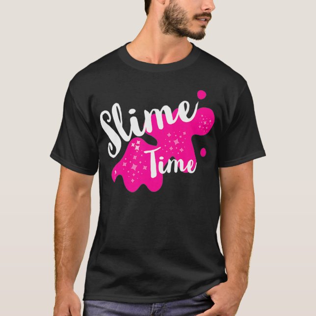 Roligt Family Slime för att spendera Slime Time fö T Shirt (Framsida)