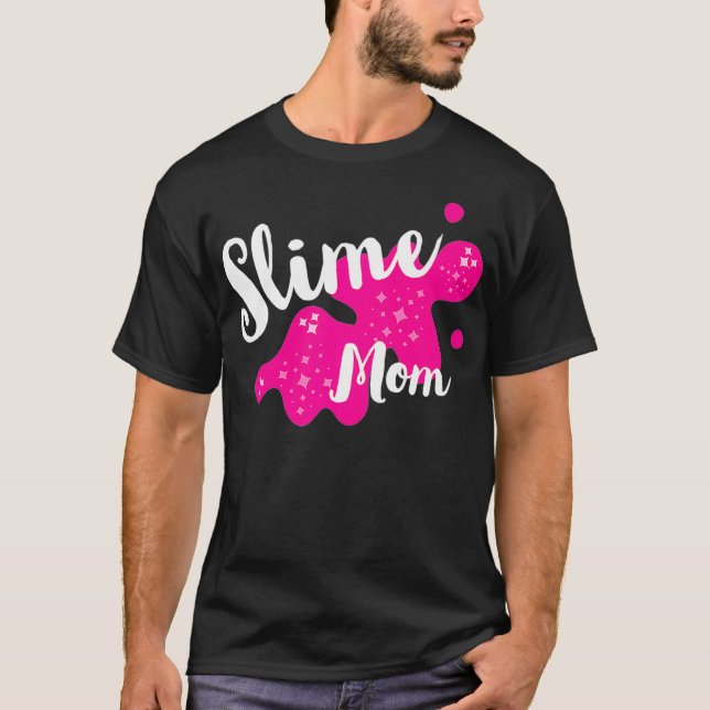 Roligt Family Slime for Slime Mamma Party Matching T Shirt (Framsida)