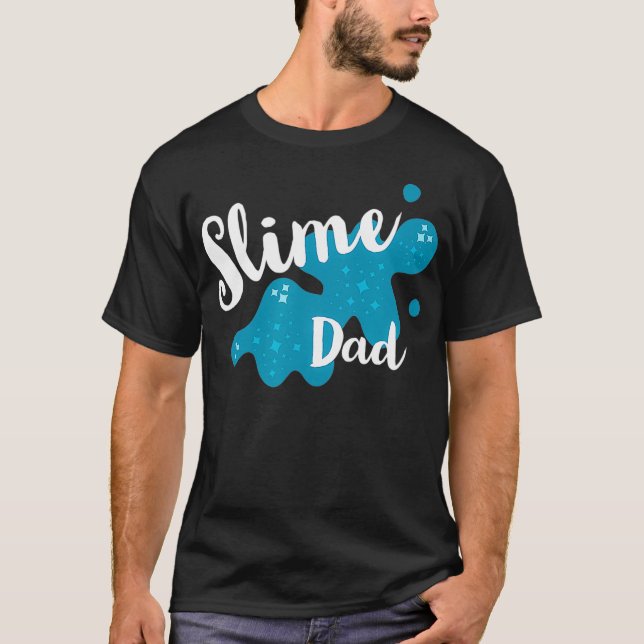 Roligt Family Slime for Slime Pappa Party Matching T Shirt (Framsida)