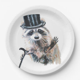 Roligt Fånig Formal Attire Raccoon Animal