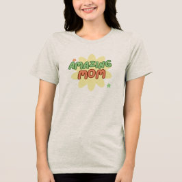 Roligt 'Fantastisk Mamma' Positivitet Mamma och Ja T Shirt
