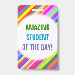 Roligt "FANTASTISK STUDENT AV DAGEN!" Badge