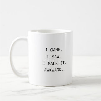 Roligt Fantastisk Trendig Typography Awkward Cowor Kaffemugg