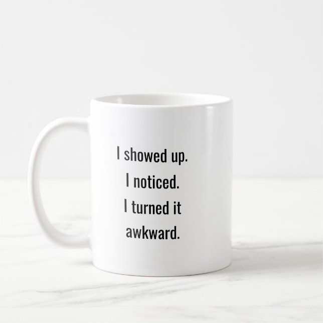 Roligt Fantastisk Trendig Typography Awkward Cowor Kaffemugg (Vänster)