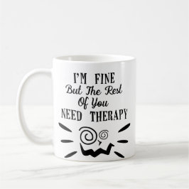 Roligt Fantastisk Trendig Typography Coworking Kaffemugg