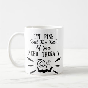 Roligt Fantastisk Trendig Typography Coworking Kaffemugg