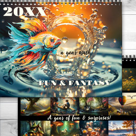 Roligt Fantasy Fairy Tale Surreal Art Kalender