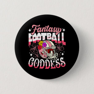 Roligt Fantasy Football Goddess Flower Helmet Wome Knapp