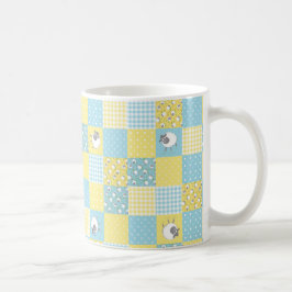 Roligt Får: Faux Patchwork Mugg Land-Stil