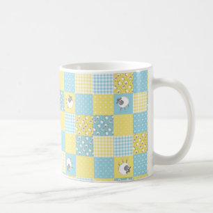 Roligt Får: Faux Patchwork Mugg Land-Stil