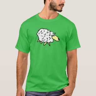 Roligt får i Tecknad Stil T Shirt
