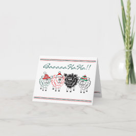 Roligt Får julkort Helgkort