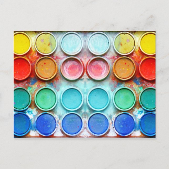 Roligt färg box vykort (Framsida)