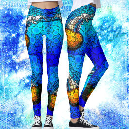 Roligt - färgad chic för sjömaneter leggings