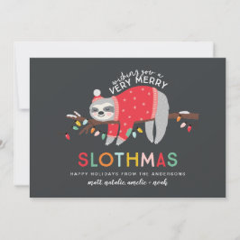 roligt - färgad sluttningskristmas julkort