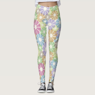Roligt Färgbeläggning av Blommigt Leggings
