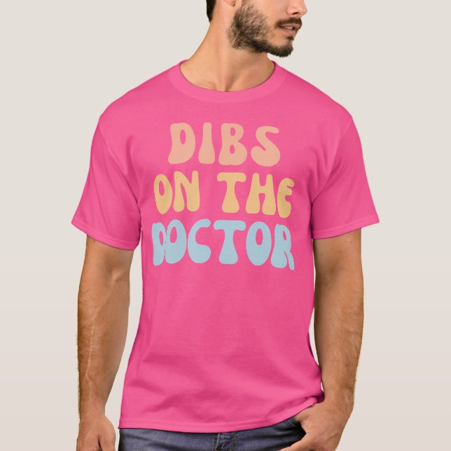 Roligt Färgfläckar på Doktor-flickvän frun T Shirt (Framsida)