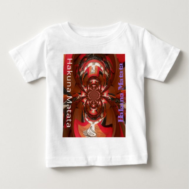 Roligt Färgfull afrikansk design T Shirt (Framsida)