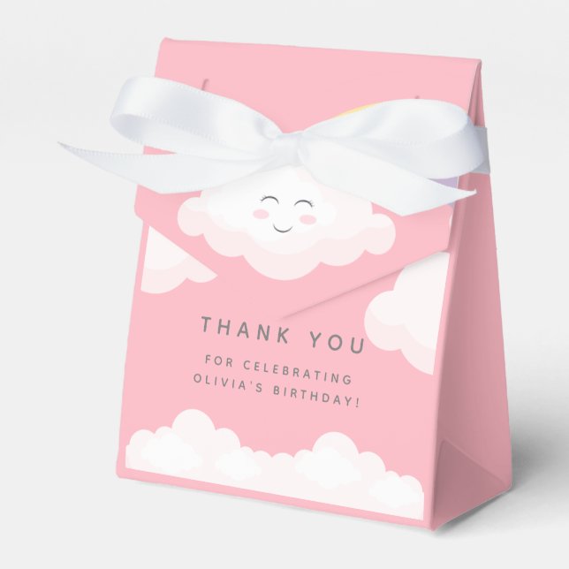 Roligt Färgfull regnbågsruta för födelsedag Presentaskar (Framsidan Sidan)