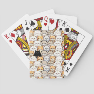 Roligt Färgglatt Humör Meow Katter Kattunge husdju Casinokort
