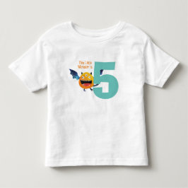 Roligt färglös Min lilla monster är 5 år T Shirt