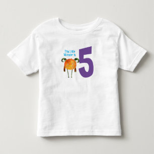 Roligt färglös Min lilla monster är fem T Shirt